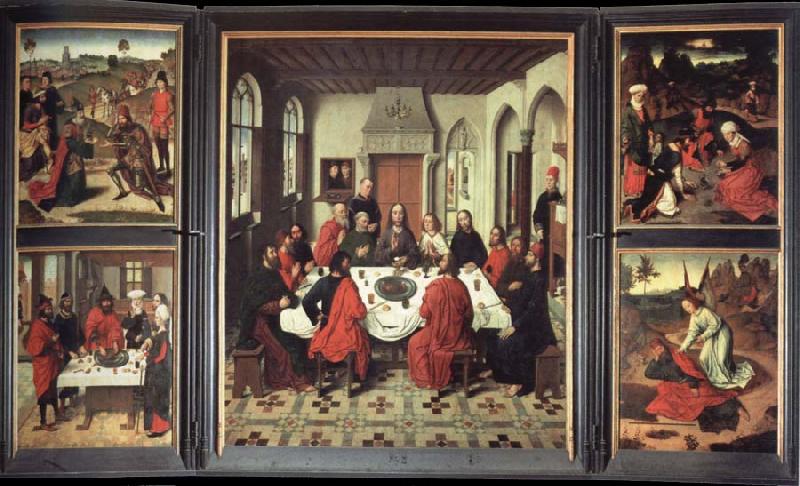 dierec bouts last supper altarpiece Germany oil painting art